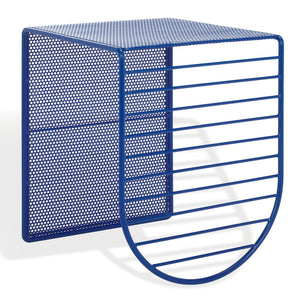 Safavieh VIKTORIA Metal Accent Table - Sleek Minimalist Design for Modern Living Spaces and Timeless Style Blue SFV6808B