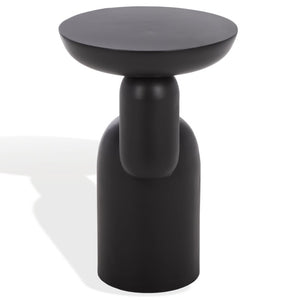 Safavieh Donnastella Matte Metal Square Accent Table Sleek Architectural Side Piece for Any Room Black SFV6809A