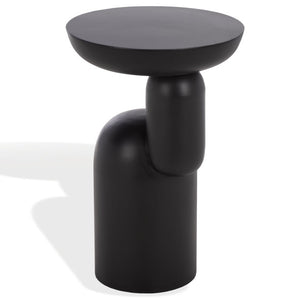Safavieh Donnastella Matte Metal Square Accent Table Sleek Architectural Side Piece for Any Room Black SFV6809A