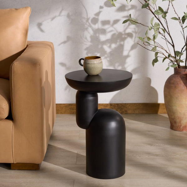 Safavieh Donnastella Matte Metal Square Accent Table Sleek Architectural Side Piece for Any Room Black SFV6809A