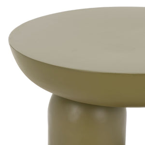 Safavieh Donnastella Matte Metal Square Accent Table Sleek Architectural Side Piece for Any Room Olive Green SFV6809B