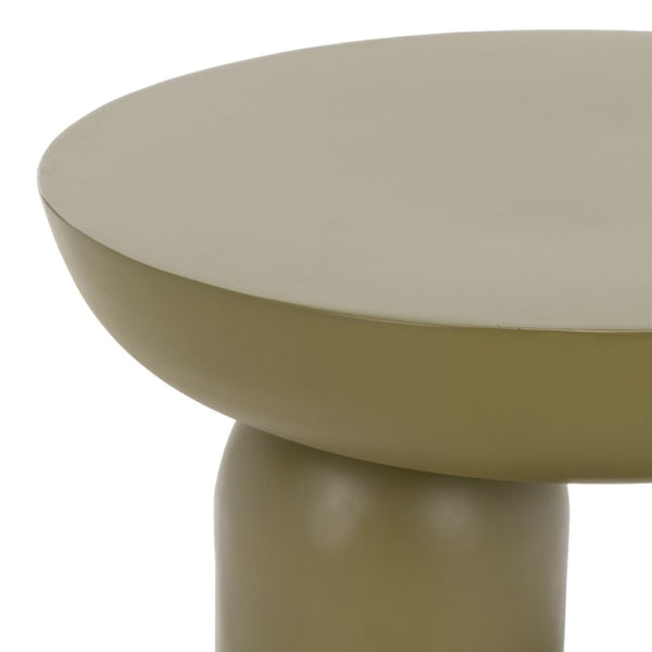 Safavieh Donnastella Matte Metal Square Accent Table Sleek Architectural Side Piece for Any Room Olive Green SFV6809B