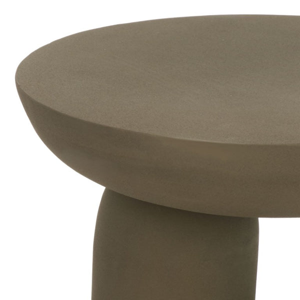 Safavieh Donnastella Matte Metal Square Accent Table Sleek Architectural Side Piece for Any Room Tan SFV6809C