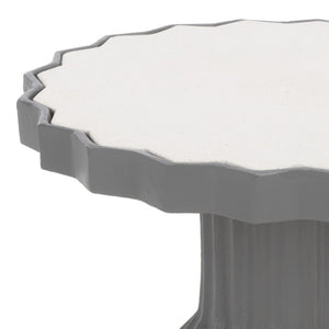Safavieh Cindylyn Industrial Concrete Top Side Table with Angular Metal Base for Modern Spaces Gray SFV6810A
