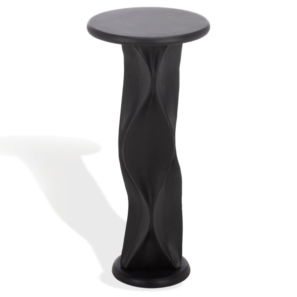 Safavieh Zaylyn Matte Metal Accent Table Slim Angular Design for Modern Living Spaces Black SFV6811A