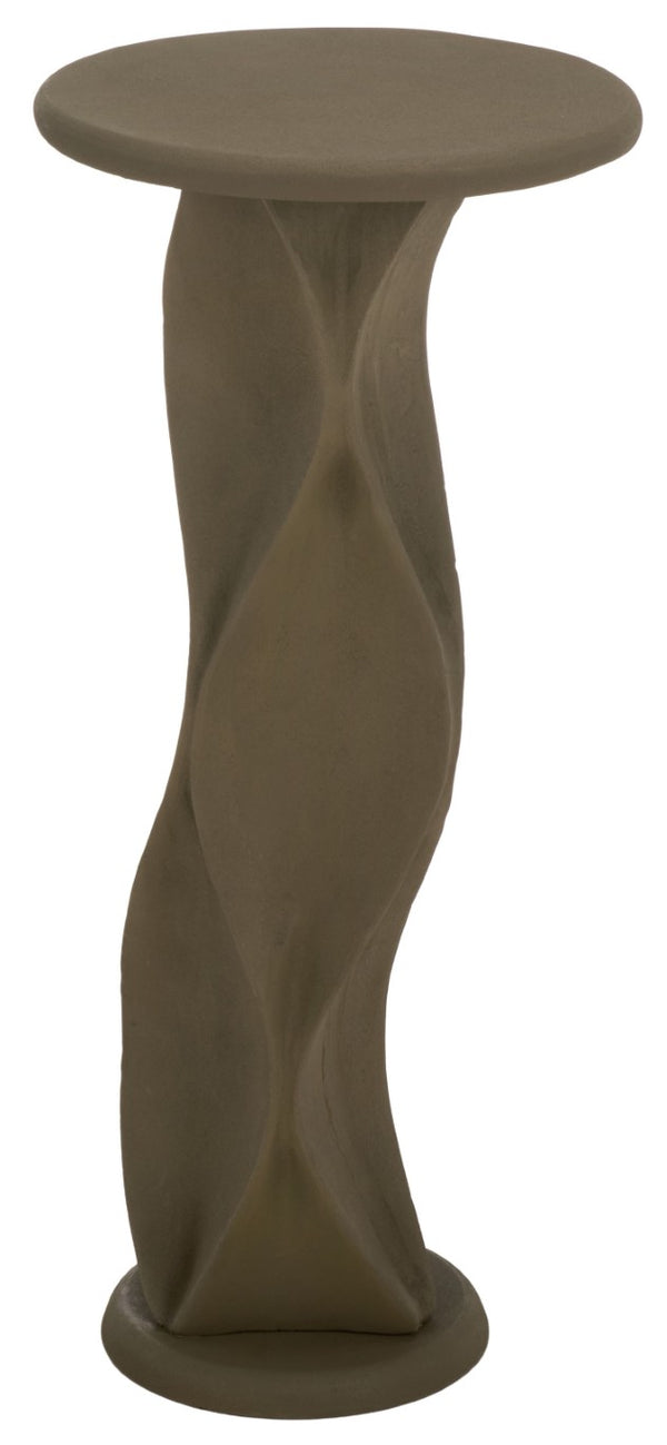 Safavieh Zaylyn Matte Metal Accent Table Slim Angular Design for Modern Living Spaces Beige SFV6811B