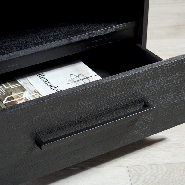 Safavieh Poesy 1 Drawer Nightstand XII23 Black Wood / Metal SFV7200C