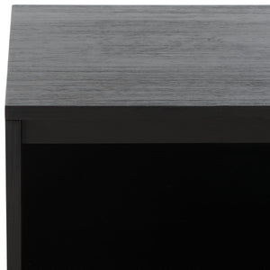 Safavieh Poesy 1 Drawer Nightstand XII23 Black Wood / Metal SFV7200C