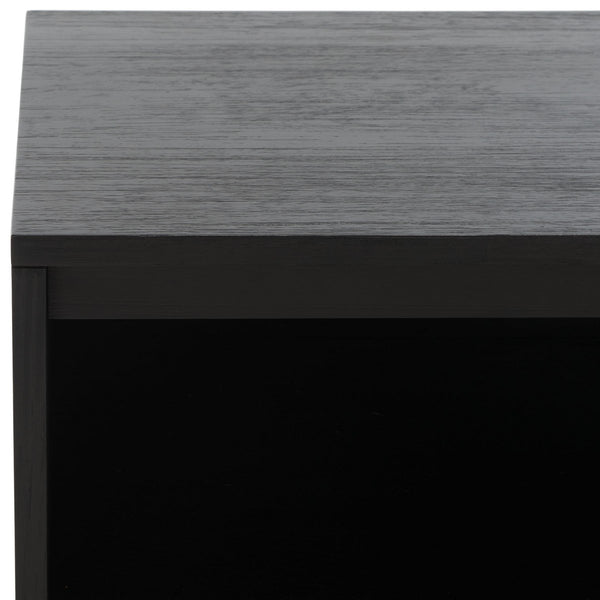 Safavieh Poesy 1 Drawer Nightstand XII23 Black Wood / Metal SFV7200C