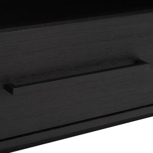 Safavieh Poesy 1 Drawer Nightstand XII23 Black Wood / Metal SFV7200C