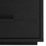 Safavieh Poesy 1 Drawer Nightstand XII23 Black Wood / Metal SFV7200C