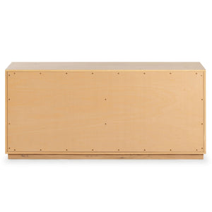 Zeus Six Drawer Wood Dresser With Framed Fronts — Contemporary Durable Storage, Spacious 63" Wide