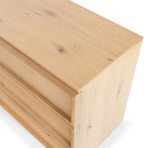 Zeus Six Drawer Wood Dresser With Framed Fronts — Contemporary Durable Storage, Spacious 63" Wide