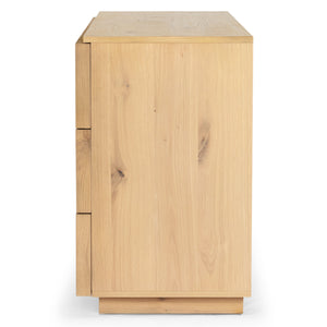Zeus Six Drawer Wood Dresser With Framed Fronts — Contemporary Durable Storage, Spacious 63" Wide