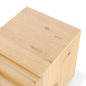 Safavieh Zeus 2-drawer Nightstand - Exquisite Natural Finish With Rustic Oak Veneer For Elegant Spaces Natural 5% Metal,8% Cork Veneer,30% Manufactured Wood,17% Plywood,40% Wood Percentage Sfv7205d