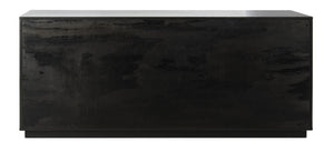 Safavieh PATTY 6-Drawer Dresser - Sculptural Contemporary Design with Spacious Storage for Modern Bedrooms Black SFV7206A