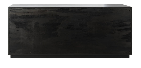Safavieh PATTY 6-Drawer Dresser - Sculptural Contemporary Design with Spacious Storage for Modern Bedrooms Black SFV7206A