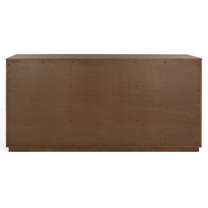 Safavieh ZEUS Nine-Drawer Dresser - Timeless Acacia-Inspired Design for Organized Bedroom Elegance Medium Oak SFV7224A