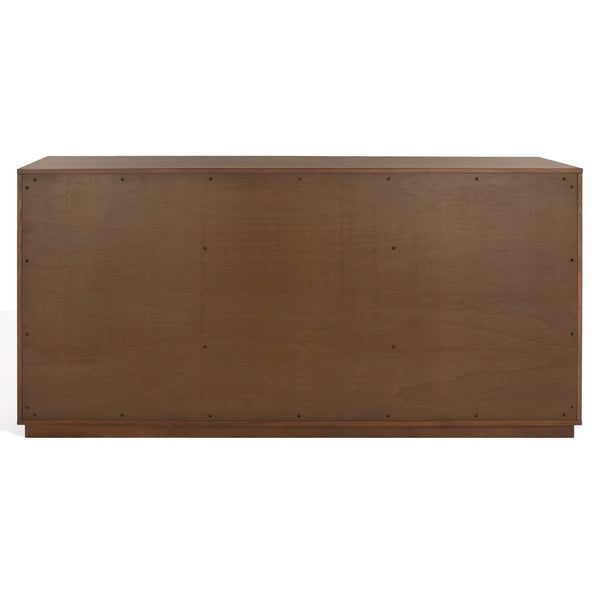 Safavieh ZEUS Nine-Drawer Dresser - Timeless Acacia-Inspired Design for Organized Bedroom Elegance Medium Oak SFV7224A