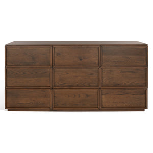Safavieh Zeus 9 Drawer Dresser Medium Oak SFV7224A
