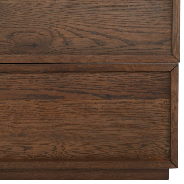 Safavieh ZEUS Nine-Drawer Dresser - Timeless Acacia-Inspired Design for Organized Bedroom Elegance Medium Oak SFV7224A