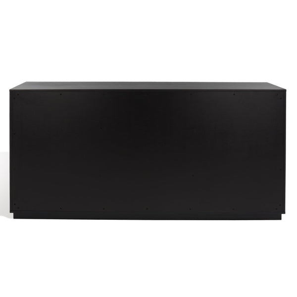 Safavieh ZEUS Nine-Drawer Dresser - Timeless Acacia-Inspired Design for Organized Bedroom Elegance Black SFV7224B