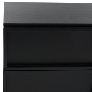 Safavieh ZEUS Nine-Drawer Dresser - Timeless Acacia-Inspired Design for Organized Bedroom Elegance Black SFV7224B