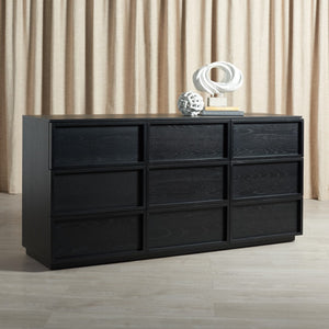 Safavieh Zeus 9 Drawer Dresser Black SFV7224B