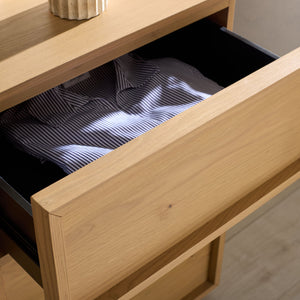 Zeus Nine-Drawer Dresser With Lively Acacia Grain Finish, Durable Construction, Generous Storage (97)