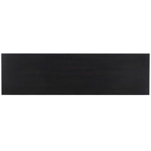 Safavieh PATTY 4-Door Sideboard - Modern Black Oak Storage Unit with Sculptural Diamond Relief Design SFV7225A