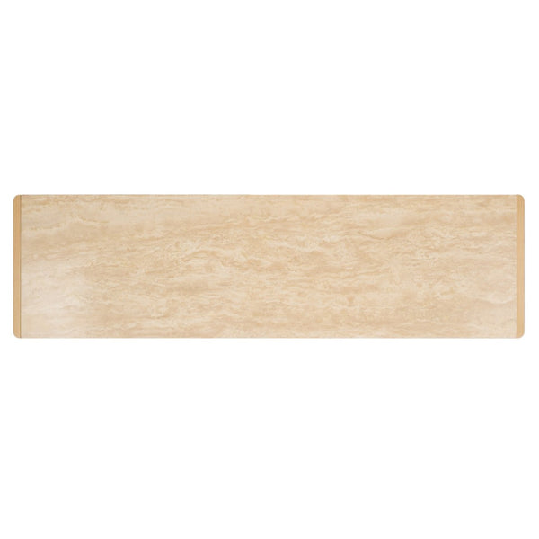 Safavieh BELLAROSE Dresser - Artisan Natural Travertine with Warm Ashwood, Six Spacious Drawers for Storage SFV7226A