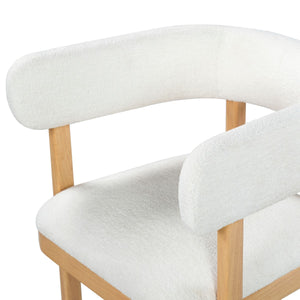 Safavieh Trystan Boucle Arm Chair Ivory / Natural SFV7234A
