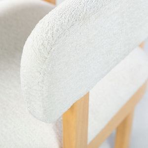 Safavieh Trystan Boucle Arm Chair Ivory / Natural SFV7234A