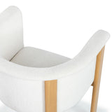 Safavieh Katemarie Boucle Arm Chair Ivory / Natural SFV7235A