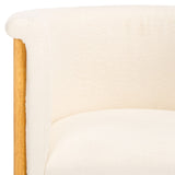 Safavieh Katemarie Boucle Arm Chair Ivory / Natural SFV7235A