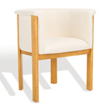 Safavieh Katemarie Boucle Arm Chair Ivory / Natural SFV7235A