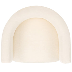 Safavieh Katemarie Boucle Arm Chair Ivory / Natural SFV7235A