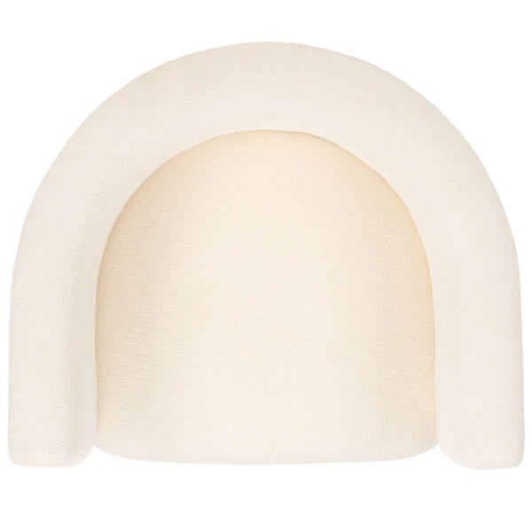 Safavieh Katemarie Boucle Arm Chair Ivory / Natural SFV7235A