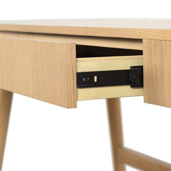 Safavieh Barnett 1 Drawer Wood Desk - Chic Natural Finish For Stylish Home Office & Clutter-free Workspace Natural 2% Metal,8% Cork Veneer,25% Manufactured Wood,30% Plywood,35% Wood Sfv7239a