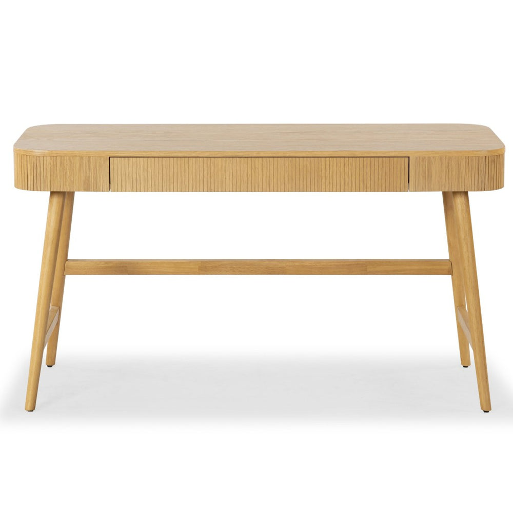 Safavieh BARNETT Natural Wood Desk with Drawer - Stylish & Functional Workspace Solution for Home Offices SFV7239A