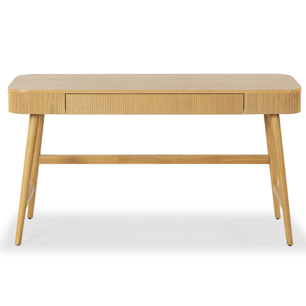 Safavieh Barnett 1 Drawer Wood Desk - Chic Natural Finish For Stylish Home Office & Clutter-free Workspace Natural 2% Metal,8% Cork Veneer,25% Manufactured Wood,30% Plywood,35% Wood Sfv7239a