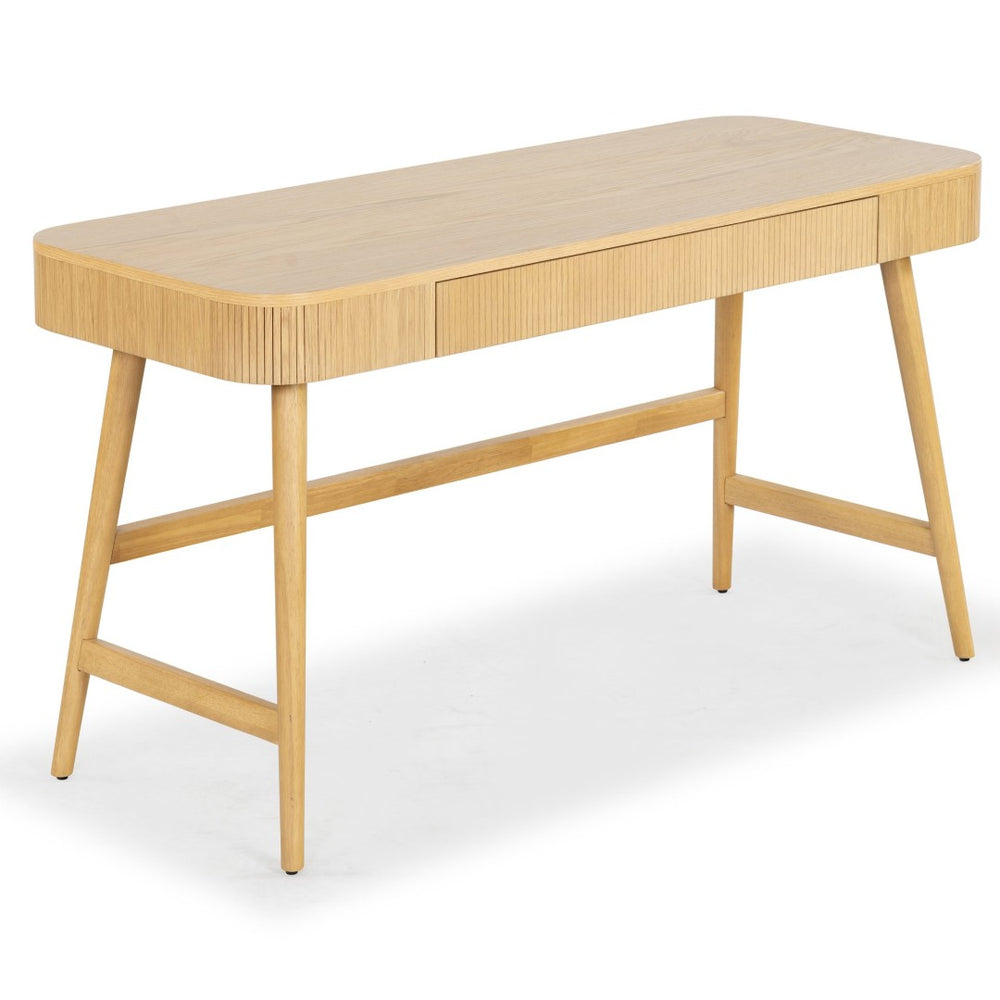 Safavieh BARNETT Natural Wood Desk with Drawer - Stylish & Functional Workspace Solution for Home Offices SFV7239A