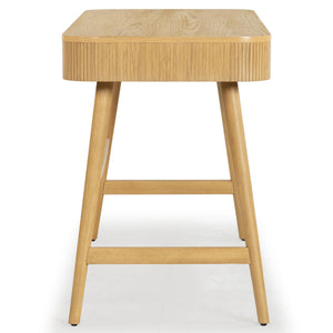 Safavieh Barnett 1 Drawer Wood Desk - Chic Natural Finish For Stylish Home Office & Clutter-free Workspace Natural 2% Metal,8% Cork Veneer,25% Manufactured Wood,30% Plywood,35% Wood Sfv7239a