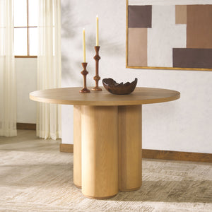 Safavieh Kathalina Round Wood Dining Table – Elegant Design, Durable Craftsmanship For Stylish Dining Spaces Natural Wood Sfv7242a-2bx