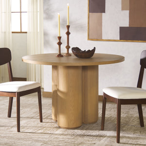 Safavieh Kathalina Round Wood Dining Table – Elegant Design, Durable Craftsmanship For Stylish Dining Spaces Natural Wood Sfv7242a-2bx