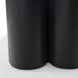 Safavieh Kathalina Round Wood Dining Table – Elegant Design, Durable Craftsmanship For Stylish Dining Spaces Black Wood Sfv7242b-2bx