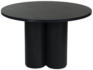 Safavieh Kathalina Round Wood Dining Table – Elegant Design, Durable Craftsmanship For Stylish Dining Spaces Black Wood Sfv7242b-2bx