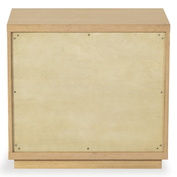 Safavieh DEZIREE Stylish 2-Drawer Nightstand – Modern Design with Spacious Storage for Bedroom Essentials Natural SFV7243A