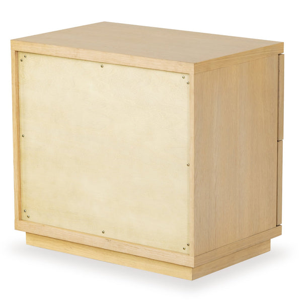 Safavieh Deziree Wood 2 Drawer Nightstand - Stylish & Functional Storage Solution For Any Bedroom Decor Natural 5% Metal,5% Cork Veneer,20% Manufactured Wood,30% Plywood,40% Wood Sfv7243a