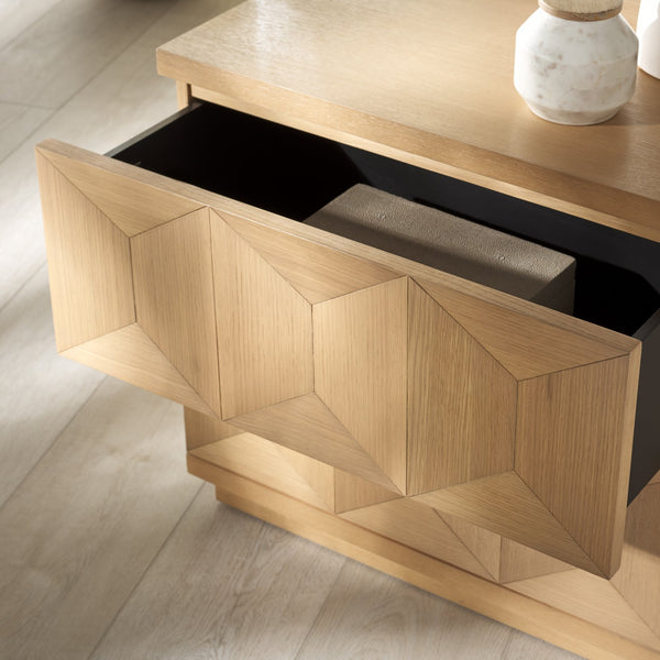 Safavieh Deziree Wood 2 Drawer Nightstand - Stylish & Functional Storage Solution For Any Bedroom Decor Natural 5% Metal,5% Cork Veneer,20% Manufactured Wood,30% Plywood,40% Wood Sfv7243a